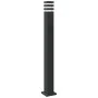 Outdoor floor lamps with plug, set of 3, black aluminum, 110 cm. by , Outdoor lighting - Ref: Foro24-4006410, Price: 154,71 €...