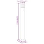 Außen-Stehlampen mit Stecker, 3 Stück, Schwarz, Aluminium, 110 cm. von , Außenbeleuchtung - Ref: Foro24-4006410, Preis: 165,7...