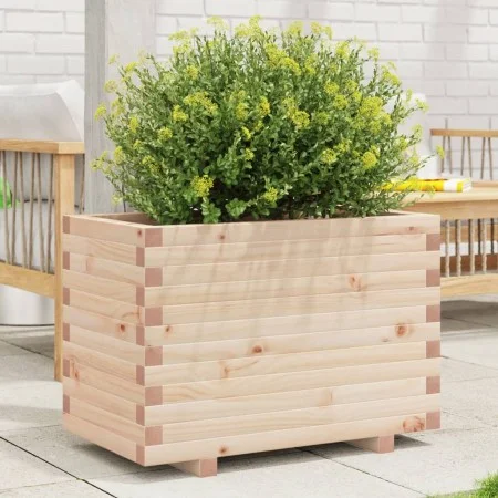 Solid pine wood planter 70x40x49.5 cm by , Pots and planters - Ref: Foro24-847368, Price: 87,06 €, Discount: %