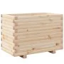 Solid pine wood planter 70x40x49.5 cm by , Pots and planters - Ref: Foro24-847368, Price: 87,06 €, Discount: %