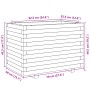Massive Pinienholz-Pflanzkasten 70x40x49,5 cm von , Töpfe und Pflanzgefäße - Ref: Foro24-847368, Preis: 97,71 €, Rabatt: %