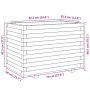 Solid pine wood planter 70x40x49.5 cm by , Pots and planters - Ref: Foro24-847368, Price: 87,06 €, Discount: %