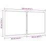 Faltbare magnetische Aluminiumtafel 120x60x1,7 cm von , Ausstellungstafeln - Ref: Foro24-4005355, Preis: 55,22 €, Rabatt: %