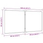 Pizarra magnética plegable aluminio 120x60x1,7 cm de , Paneles de exposición - Ref: Foro24-4005355, Precio: 56,58 €, Descuent...