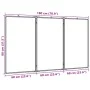 Pizarra magnética plegable aluminio 180x80x1,7 cm de , Paneles de exposición - Ref: Foro24-4005362, Precio: 67,57 €, Descuent...