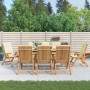 Reclining garden chairs and 8 solid teak wood cushions by , Garden chairs - Ref: Foro24-3196525, Price: 1,00 €, Discount: %