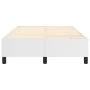 White 120x200 cm synthetic leather bed frame by , Beds and slatted bases - Ref: Foro24-3121036, Price: 100,81 €, Discount: %