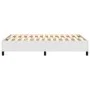 White 120x200 cm synthetic leather bed frame by , Beds and slatted bases - Ref: Foro24-3121036, Price: 100,81 €, Discount: %