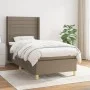 Cama box spring con colchón tela gris taupe 90x190 cm de , Camas y somieres - Ref: Foro24-3132037, Precio: 360,73 €, Descuent...