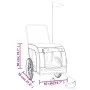Bicycle pet trailer, iron frame, Oxford fabric, orange and black. by , pet strollers - Ref: Foro24-94019, Price: 118,77 €, Di...