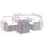 Gartensofa-Set mit 6-teiligen Kissen aus synthetischem Rattan in Beige. von , Gartensets - Ref: Foro24-3271304, Preis: 422,73...