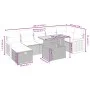 Garden sofa set with beige cushions, 8 pieces, PE rattan. by , Garden sets - Ref: Foro24-3276258, Price: 543,79 €, Discount: %