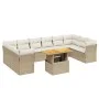 11-piece garden sofa set with beige synthetic rattan cushions by , Garden sets - Ref: Foro24-3271023, Price: 758,52 €, Discou...