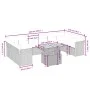 11-piece garden sofa set with beige synthetic rattan cushions by , Garden sets - Ref: Foro24-3271023, Price: 758,52 €, Discou...