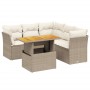 Garden sofa set with 5-piece synthetic rattan beige cushions by , Garden sets - Ref: Foro24-3270827, Price: 443,51 €, Discoun...