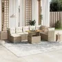 Garden sofa set 9 pieces with beige synthetic rattan cushions by , Garden sets - Ref: Foro24-3270974, Price: 632,56 €, Discou...
