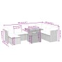 Gartensofagarnitur 9-teilig mit Kissen aus synthetischem Rattan in Beige. von , Gartensets - Ref: Foro24-3270974, Preis: 599,...
