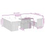 Gartensofa-Set mit 10-teiligen beigen Kissen aus synthetischem Rattan. von , Gartensets - Ref: Foro24-3270995, Preis: 683,87 ...