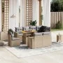 Set de sofás de jardín 9 pzas con cojines ratán sintético beige de , Conjuntos de jardín - Ref: Foro24-3271409, Precio: 624,7...