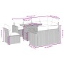 Gartensofagarnitur 9-teilig mit Kissen aus synthetischem Rattan in Beige. von , Gartensets - Ref: Foro24-3271409, Preis: 634,...