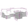Gartensofagarnitur mit beigen Kissen, 8-teilig, aus PE-Rattan. von , Gartensets - Ref: Foro24-3271423, Preis: 515,46 €, Rabat...