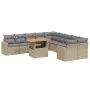 11-piece garden sofa set with beige synthetic rattan cushions by , Garden sets - Ref: Foro24-3271507, Price: 723,18 €, Discou...