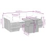 Set of 7-piece garden sofas and beige synthetic rattan cushions by , Garden sets - Ref: Foro24-3272095, Price: 488,85 €, Disc...
