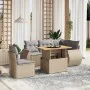 Juego de sofás jardín con cojines 6 pzas ratán sintético beige de , Conjuntos de jardín - Ref: Foro24-3272200, Precio: 452,96...