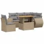 Garden sofa set with 6-piece synthetic rattan beige cushions by , Garden sets - Ref: Foro24-3272200, Price: 449,81 €, Discoun...