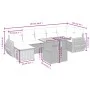 Garden sofa set with beige cushions, 8 pieces, PE rattan. by , Garden sets - Ref: Foro24-3272305, Price: 555,77 €, Discount: %
