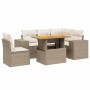 Garden sofa set with 6-piece synthetic rattan beige cushions by , Garden sets - Ref: Foro24-3272640, Price: 461,31 €, Discoun...
