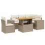 Garden sofa set with 6-piece synthetic rattan beige cushions by , Garden sets - Ref: Foro24-3272640, Price: 485,43 €, Discoun...