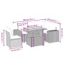 Gartensofa-Set mit 6-teiligen Kissen aus synthetischem Rattan in Beige. von , Gartensets - Ref: Foro24-3272640, Preis: 461,31...