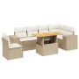Set of 7-piece garden sofas and beige synthetic rattan cushions by , Garden sets - Ref: Foro24-3272661, Price: 509,57 €, Disc...