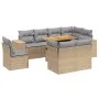 9-piece garden sofa set with beige synthetic rattan cushions by , Garden sets - Ref: Foro24-3272732, Price: 672,60 €, Discoun...