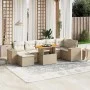 Juego de sofás de jardín con cojines beige 8 pzas ratán PE de , Conjuntos de jardín - Ref: Foro24-3272745, Precio: 575,84 €, ...