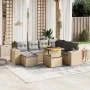 Juego de sofás de jardín con cojines beige 8 pzas ratán PE de , Conjuntos de jardín - Ref: Foro24-3272753, Precio: 543,24 €, ...