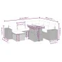 Gartensofagarnitur mit beigen Kissen, 8-teilig, aus PE-Rattan. von , Gartensets - Ref: Foro24-3272753, Preis: 543,24 €, Rabat...