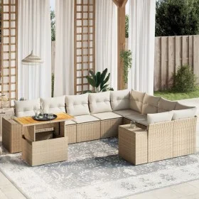 Garden sofa set with beige cushions, 10 pieces, made of synthetic rattan. by , Garden sets - Ref: Foro24-3272801, Price: 721,...