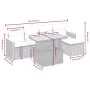 Gartensofa-Set mit 6-teiligen Kissen aus synthetischem Rattan in Beige. von , Gartensets - Ref: Foro24-3273053, Preis: 417,74...