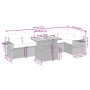 Garden set with 7 pieces of sofas and beige synthetic rattan cushions. by , Garden sets - Ref: Foro24-3271765, Price: 491,01 ...