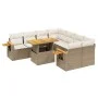 Set de sofás de jardín 9 pzas con cojines ratán sintético beige de , Conjuntos de jardín - Ref: Foro24-3273445, Precio: 692,3...