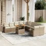 Set de sofás de jardín 11pzas con cojines ratán sintético beige de , Conjuntos de jardín - Ref: Foro24-3271947, Precio: 771,4...