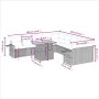 Gartensofa-Set 11-teilig mit beigen Polstern aus synthetischem Rattan von , Gartensets - Ref: Foro24-3271947, Preis: 771,40 €...