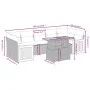 Garden sofa set with beige cushions, 8 pieces, PE rattan. by , Garden sets - Ref: Foro24-3273872, Price: 605,18 €, Discount: %