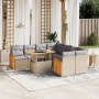 9-piece garden sofa set with beige synthetic rattan cushions by , Garden sets - Ref: Foro24-3273887, Price: 568,80 €, Discoun...