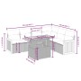 Garden set with 7 pieces of sofas and beige synthetic rattan cushions. by , Garden sets - Ref: Foro24-3273977, Price: 468,85 ...