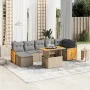 Juego de sofás de jardín con cojines beige 8 pzas ratán PE de , Conjuntos de jardín - Ref: Foro24-3274069, Precio: 539,79 €, ...