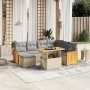 Juego de sofás de jardín con cojines beige 8 pzas ratán PE de , Conjuntos de jardín - Ref: Foro24-3274076, Precio: 537,57 €, ...