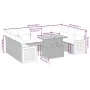 Gartensofa-Set mit 10-teiligen beigen Kissen aus synthetischem Rattan. von , Gartensets - Ref: Foro24-3274104, Preis: 665,15 ...